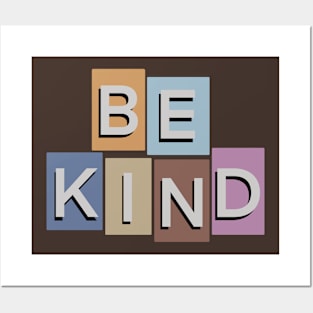 "Be Kind" T-Shirt Faded Posters and Art